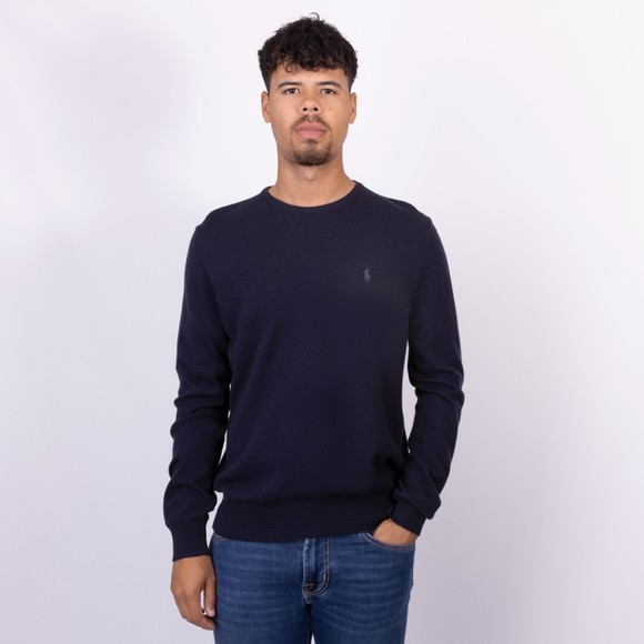 Polo Ralph Lauren Mens Blue Wool Crew Neck Jumper main image