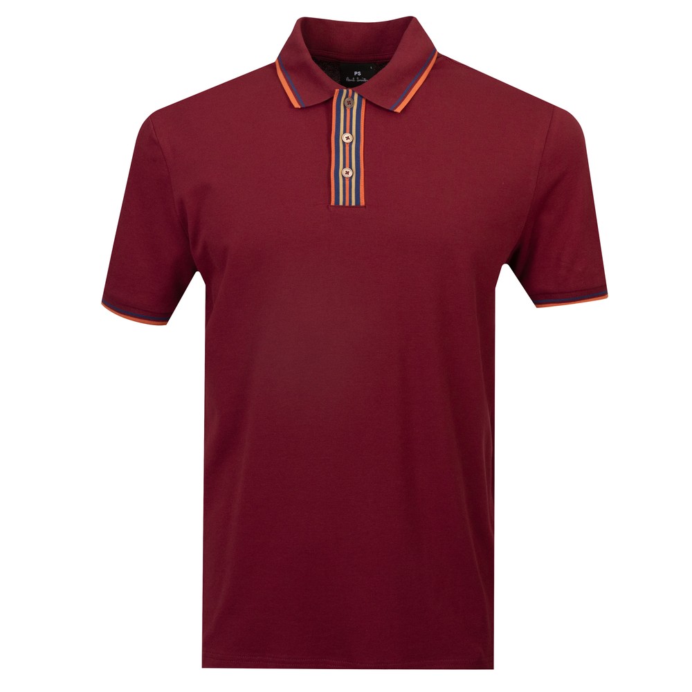 Placket Stripes Polo Placket Stripes Polo