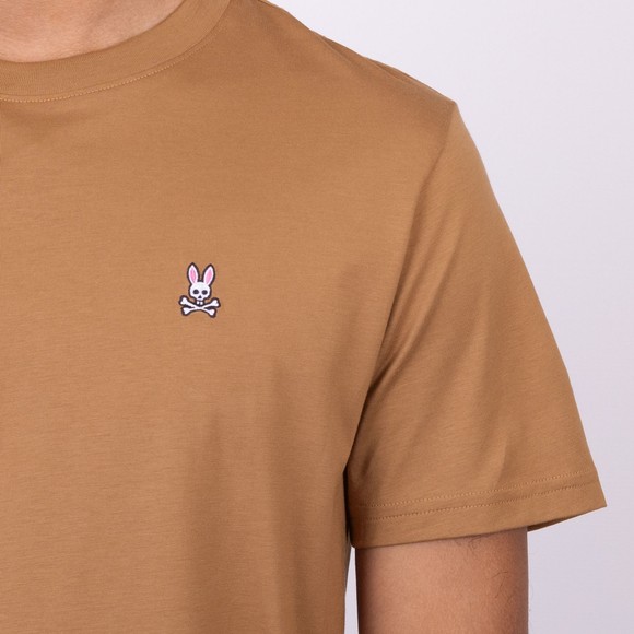 Psycho Bunny Mens Brown Classic Crew Neck T-Shirt main image