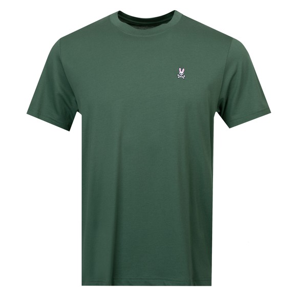 Psycho Bunny Mens Green Classic Crew Neck T-Shirt main image