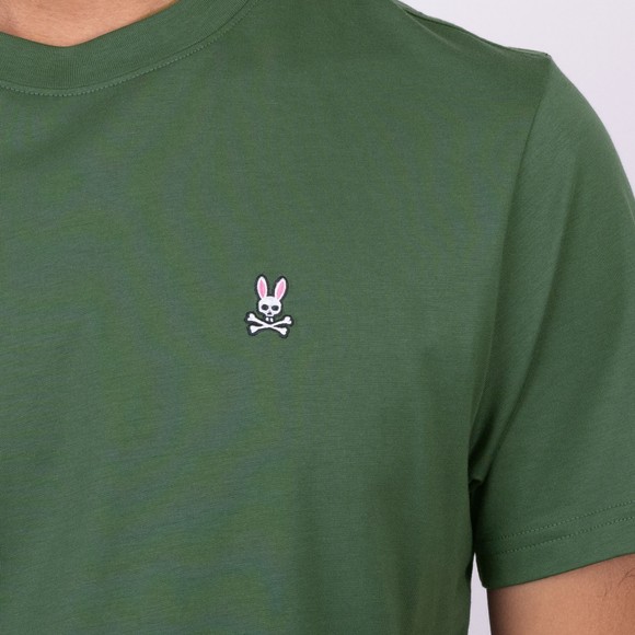 Psycho Bunny Mens Green Classic Crew Neck T-Shirt main image