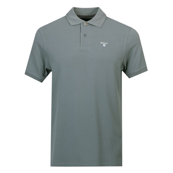 Barbour Lifestyle Mens Blue Tartan Pique Polo main image