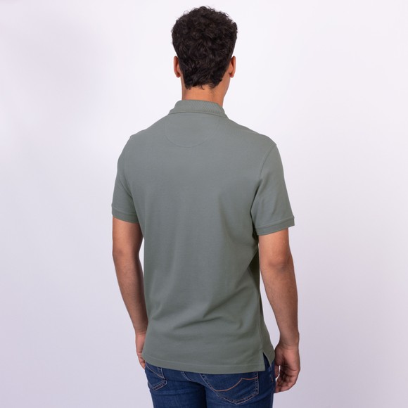 Barbour Lifestyle Mens Blue Tartan Pique Polo main image
