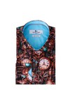 Claudio Lugli Mens Brown Clock Work Shirt