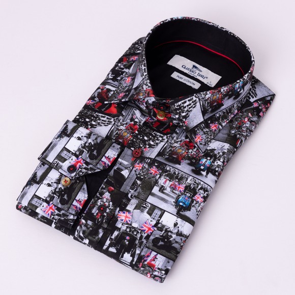 Claudio Lugli Mens White Mods and Rockers Shirt main image