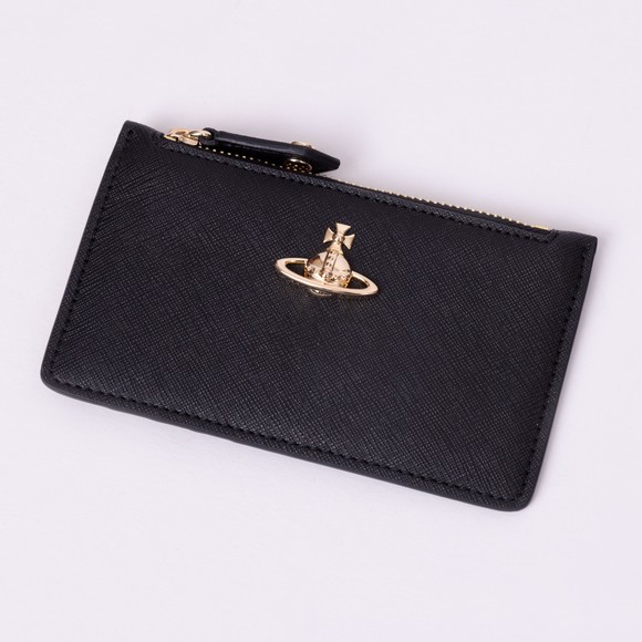 Vivienne Westwood Womens Black Slim Card Holder main image