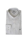 Fynch Hatton Mens Green Essential Oxford Stripe Shirt