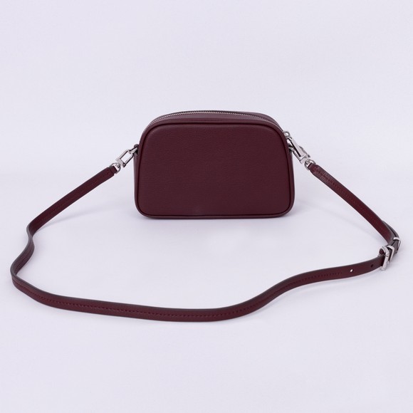 Michael Kors Womens Red Jet Set Small Leather Crossbody Bag main image