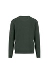 Fynch Hatton Mens Green V Neck Merino Cashmere Jumper