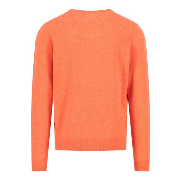 Fynch Hatton Mens Red V Neck Merino Cashmere Jumper