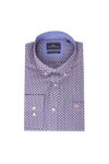 Fynch Hatton Mens Pink Combi Print Shirt