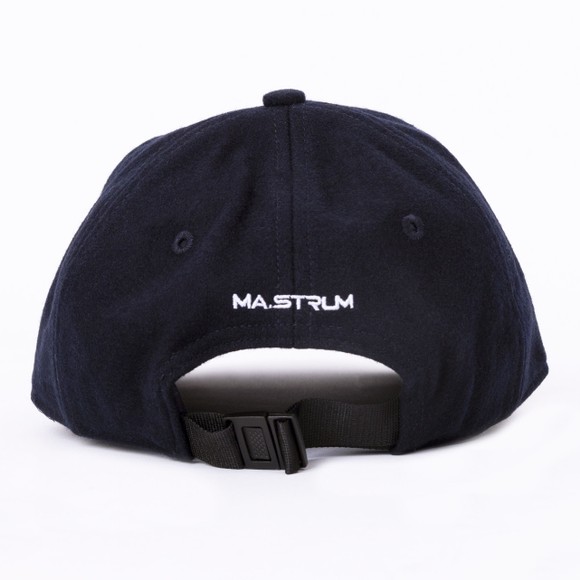 Ma.Strum Mens Blue Wool Badge Cap main image