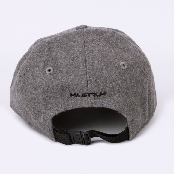 Ma.Strum Mens Grey Wool Badge Cap main image