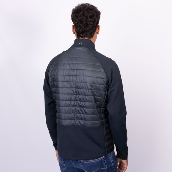 J.Lindeberg Mens Blue Hayden Quilt Hybrid Jacket main image