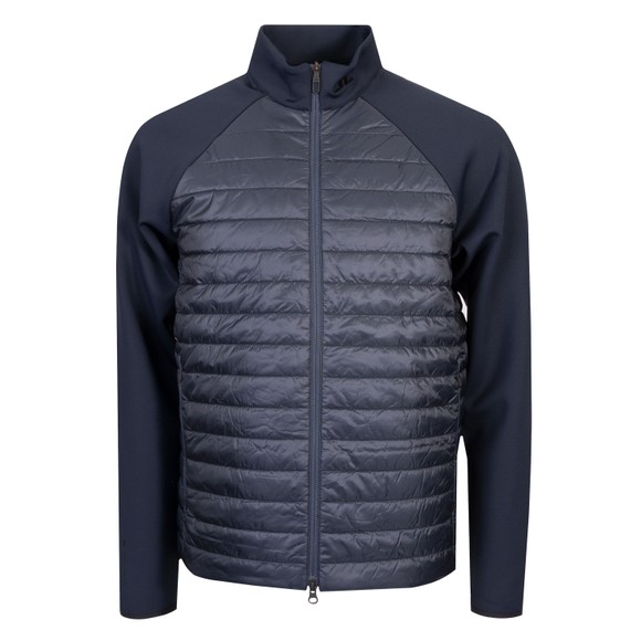 J.Lindeberg Mens Blue Hayden Quilt Hybrid Jacket main image