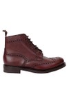 Loake Mens Red Bedale Calf Brogue Boot