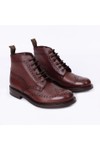 Loake Mens Red Bedale Calf Brogue Boot