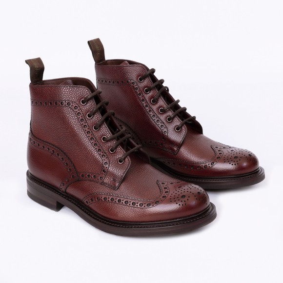 Loake Mens Red Bedale Calf Brogue Boot main image