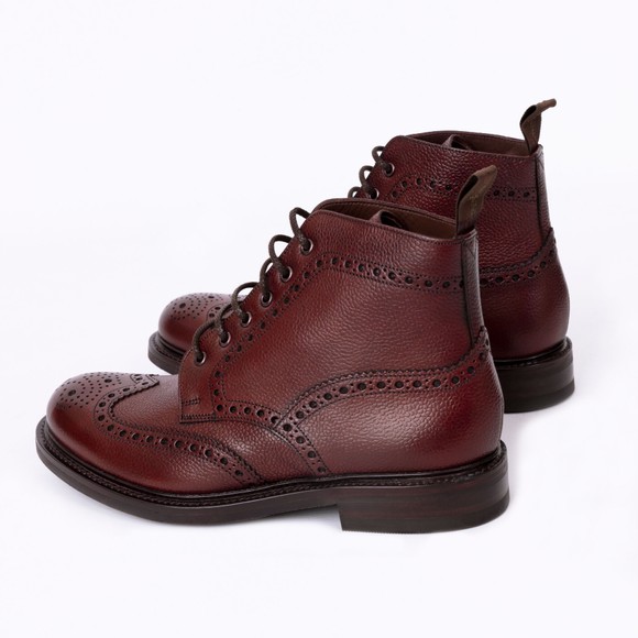 Loake Mens Red Bedale Calf Brogue Boot main image