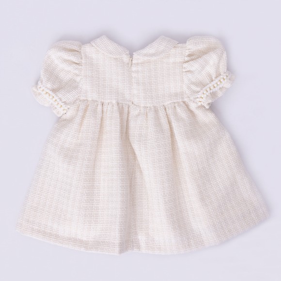 Deolinda Girls White Pearl Detail Dress main image