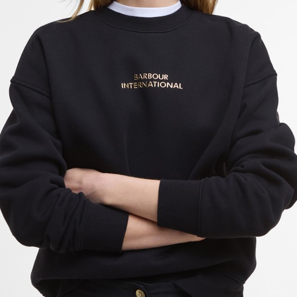 Barbour International Womens Black Kaia Sweatshirt main image