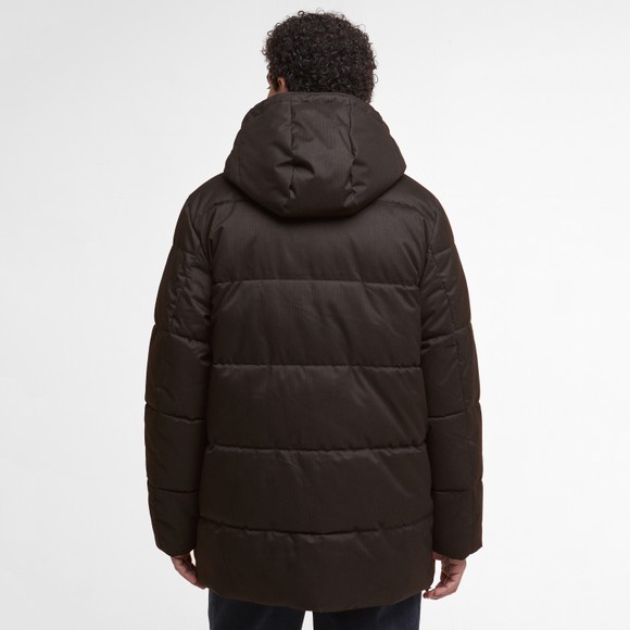 Barbour Lifestyle Mens Brown Check Winter Beaufort Puffer Jacket main image