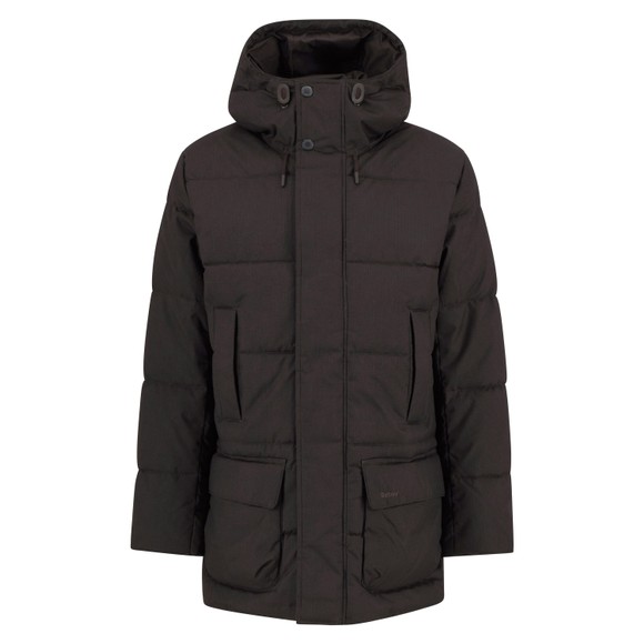 Barbour Lifestyle Mens Brown Check Winter Beaufort Puffer Jacket main image