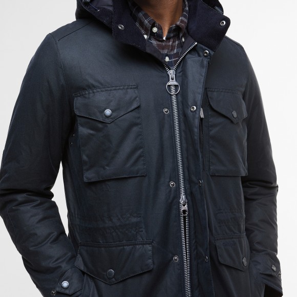 Barbour Lifestyle Mens Blue Winter Wax Sapper Jacket main image