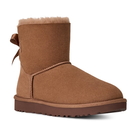 Ugg Womens Brown Mini Bailey Bow II Boot main image
