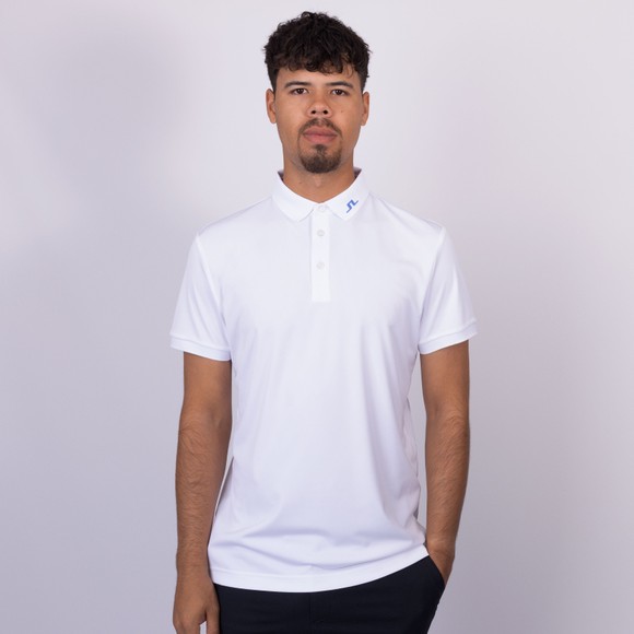 J.Lindeberg Mens White KV Print Polo Shirt main image