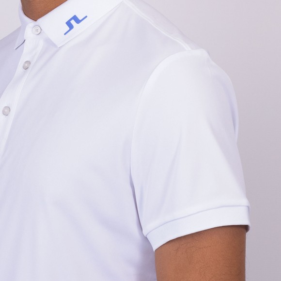 J.Lindeberg Mens White KV Print Polo Shirt main image