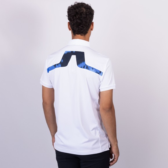J.Lindeberg Mens White KV Print Polo Shirt main image