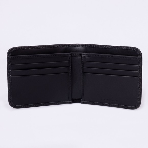 Fred Perry Mens Black Scotchgrain Leather Wallet main image