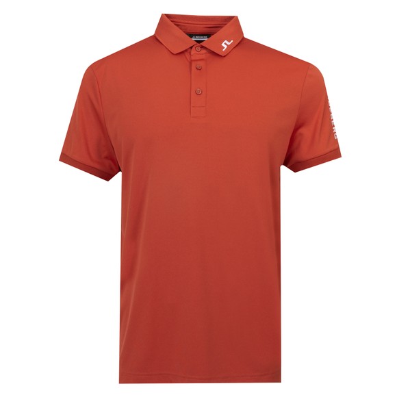 J.Lindeberg Mens Red Tour Tech Regular Fit Golf Polo main image