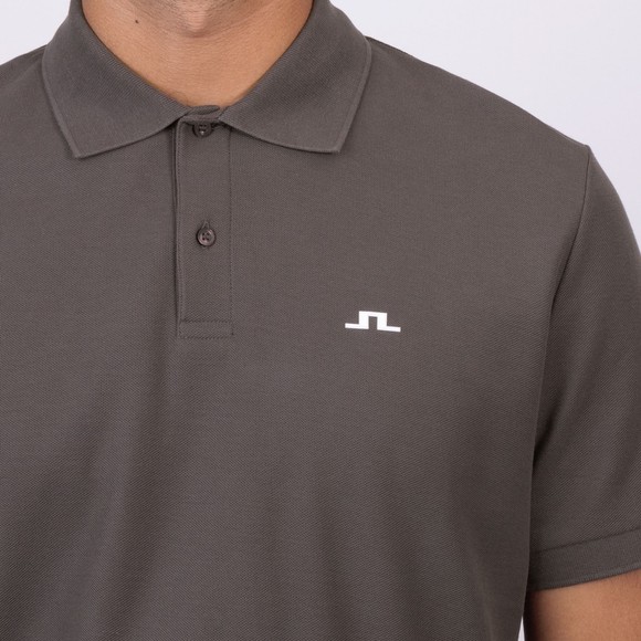 J.Lindeberg Mens Grey Rudy Slim Polo main image