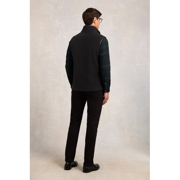 Holland Cooper Mens Black Mens Country Fleece Gilet main image