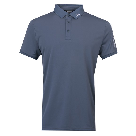 J.Lindeberg Mens Blue Tour Tech Regular Fit Golf Polo #1