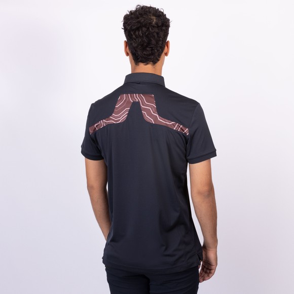 J.Lindeberg Mens Blue KV Print Polo Shirt main image