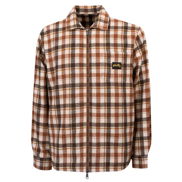 Stan Ray Mens Brown Zip Shirt main image