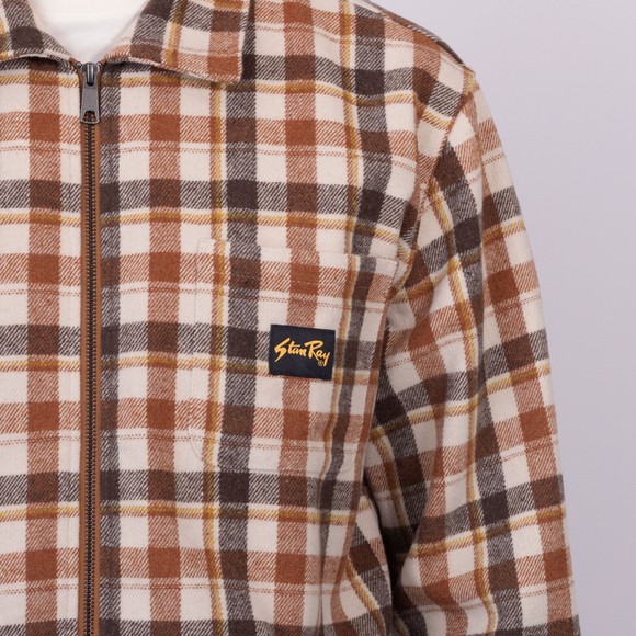 Stan Ray Mens Brown Zip Shirt main image