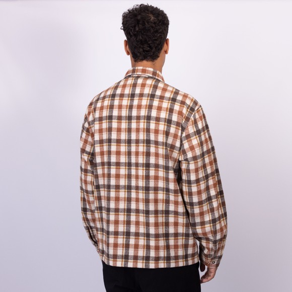 Stan Ray Mens Brown Zip Shirt main image