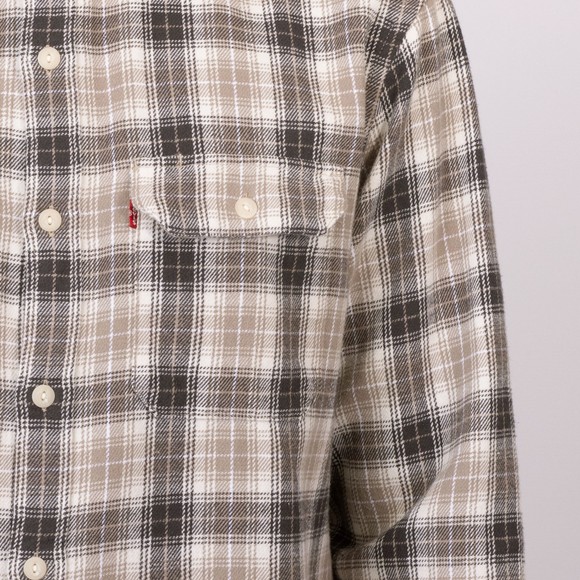 Levi's ® Mens Beige Jackson Worker Flannel Shirt main image