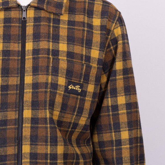 Stan Ray Mens Brown Zip Shirt main image