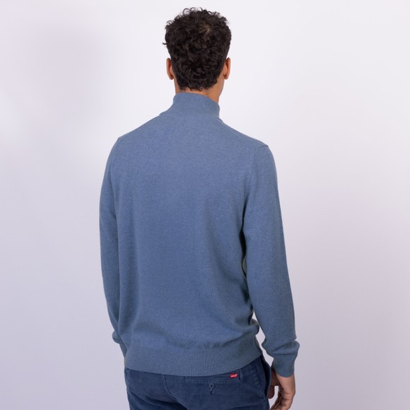 Polo Ralph Lauren Mens Blue Wool 1/4 Zip Jumper main image