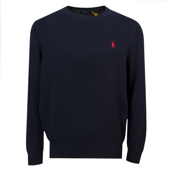 Polo Ralph Lauren Mens Blue Cotton Crewneck Sweater main image