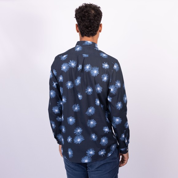 PS Paul Smith Mens Blue Floral Print Shirt main image