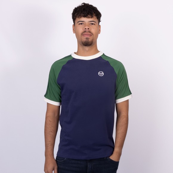Sergio Tacchini Mens Blue Hadow Ringer T-Shirt main image