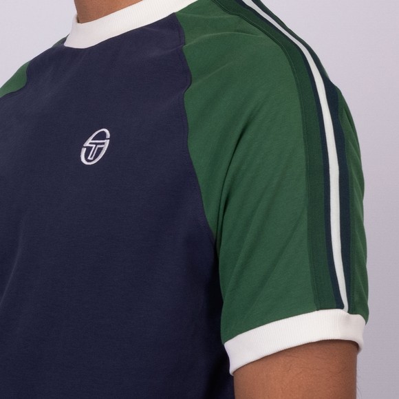 Sergio Tacchini Mens Blue Hadow Ringer T-Shirt main image