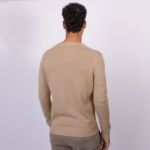 Polo Ralph Lauren Mens Beige Cotton Crewneck Sweater main image