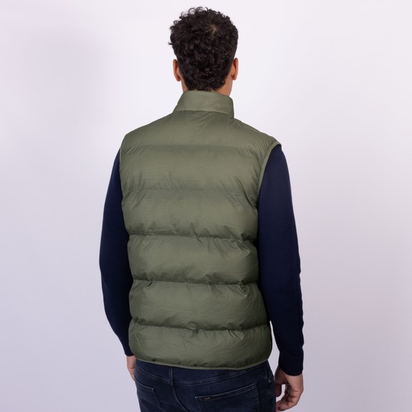 Fred Perry Mens Green Insulated Gilet main image